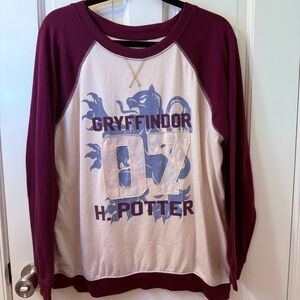Harry Potter Super Soft Gryffindor Red and Cream Crew Neck Sweater